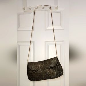 BCBGMaxAzria Gold Shimmer Shoulder/Crossbody Bag